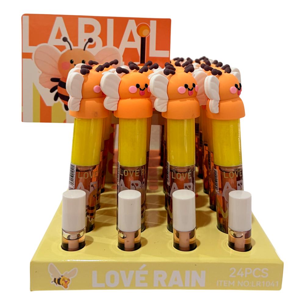 LIP GLOSS ABELHINHA 24 UN LOVE RAIN LR1041