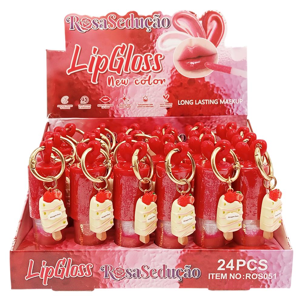 LIP GLOSS NEW COLOR 24UN CHINA ROS051