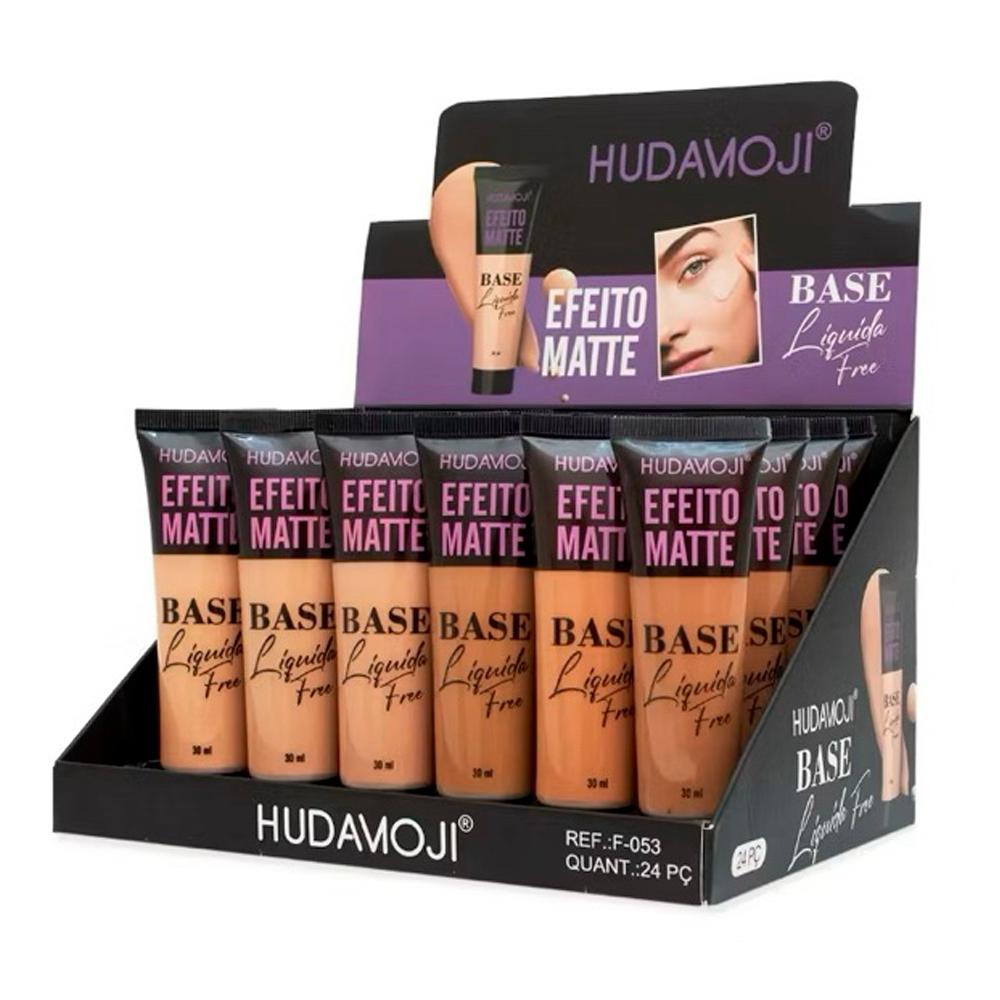 BASE LIQUIDA FREE EFEITO MATTE 24UN HUDAMOJI F-053