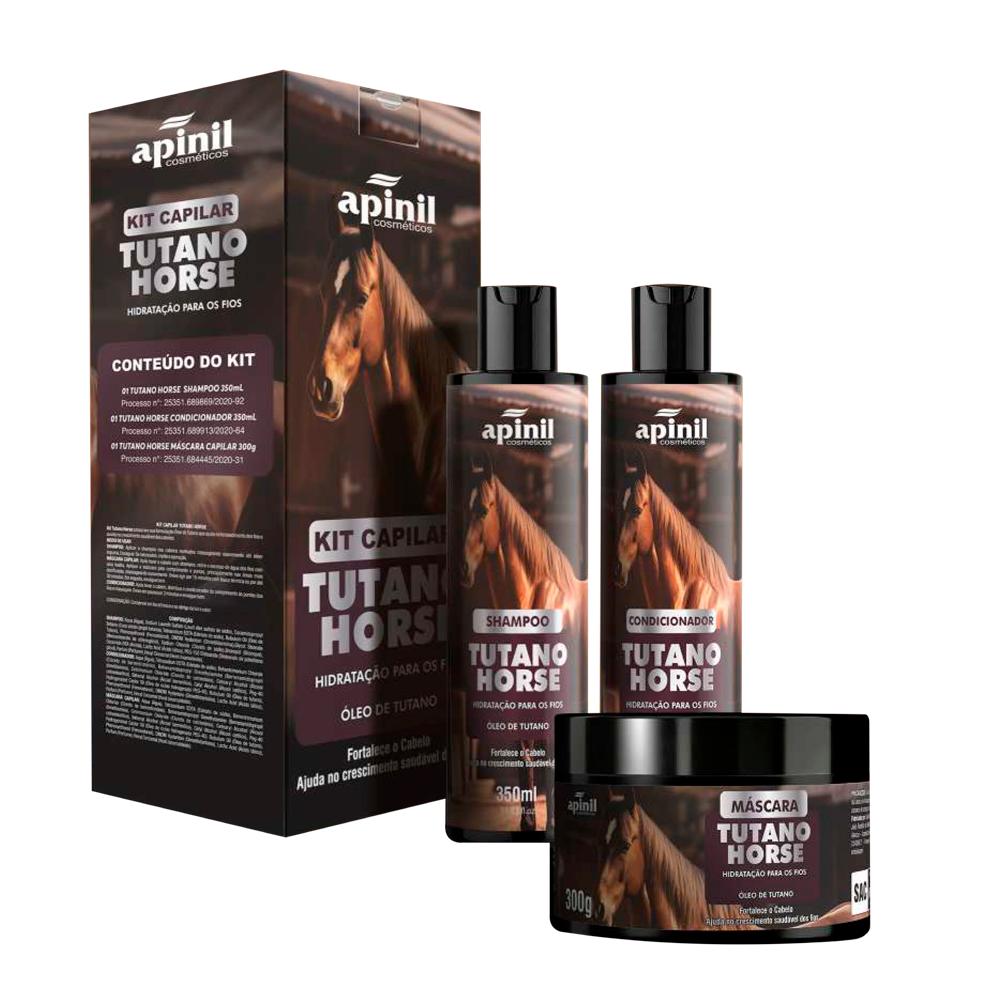 KIT CABELO TUTANO HORSE 3PÇS APINIL 5731