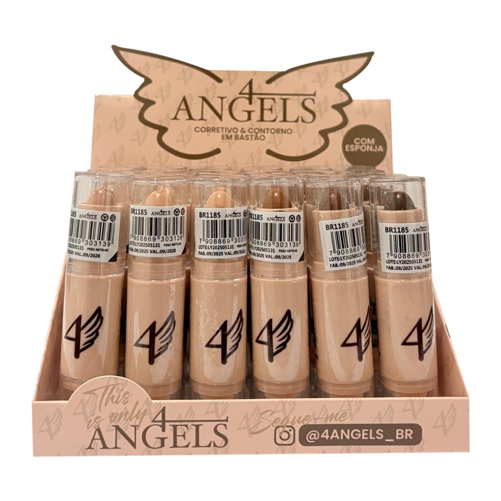 CORRETIVO E CONTORNO EM BASTAO MULTIUSO 24UN 4ANGELS BR1185