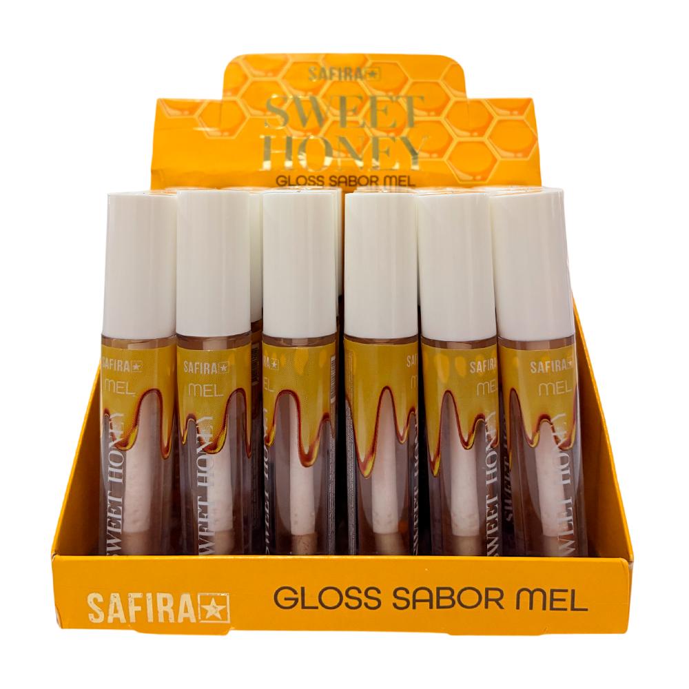 GLOSS SWEET HONEY  MEL 24UN SAFIRA 68061