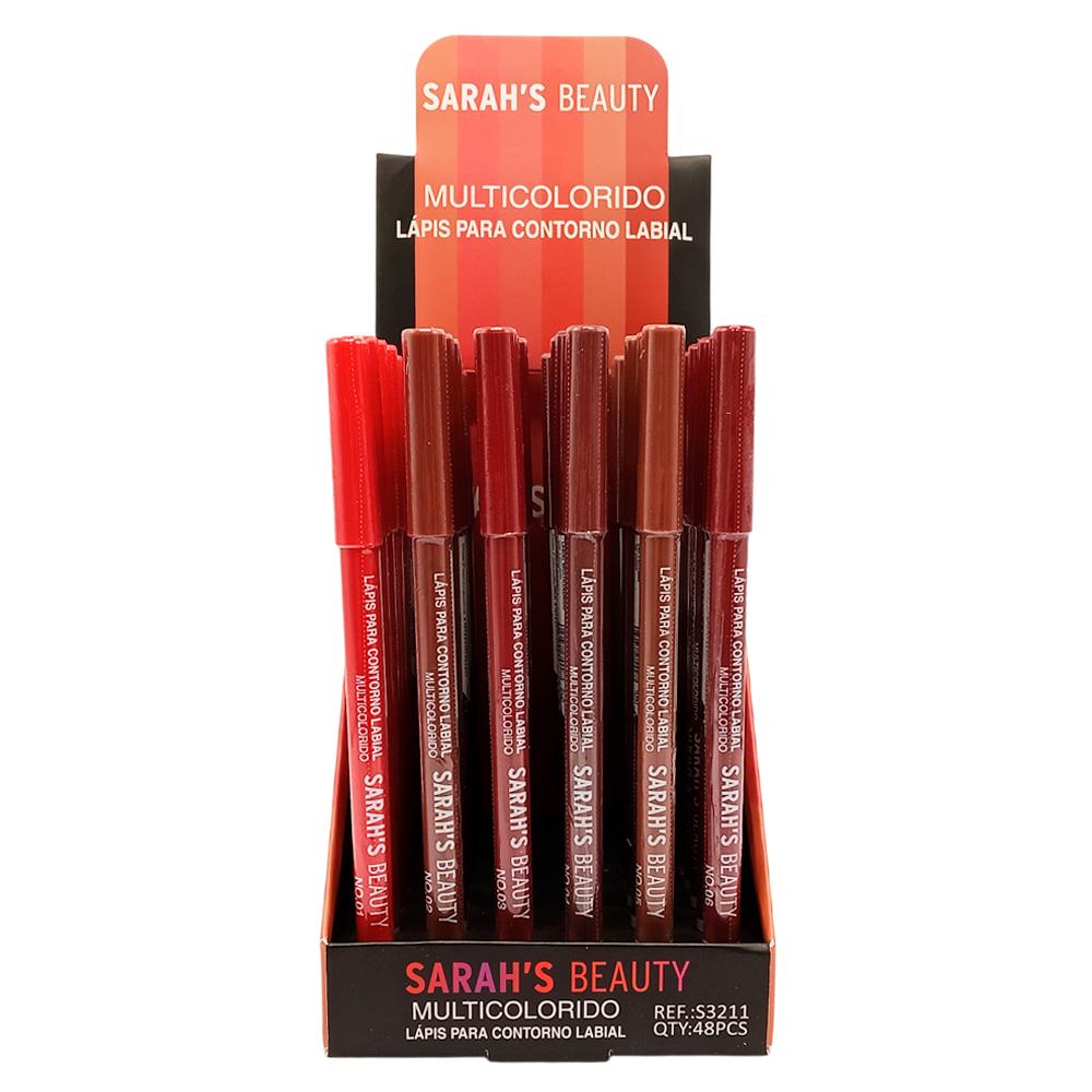 LÁPIS LABIAL MULTIFUNCIONAL 48UN SARAH'S BEAUTY S3211