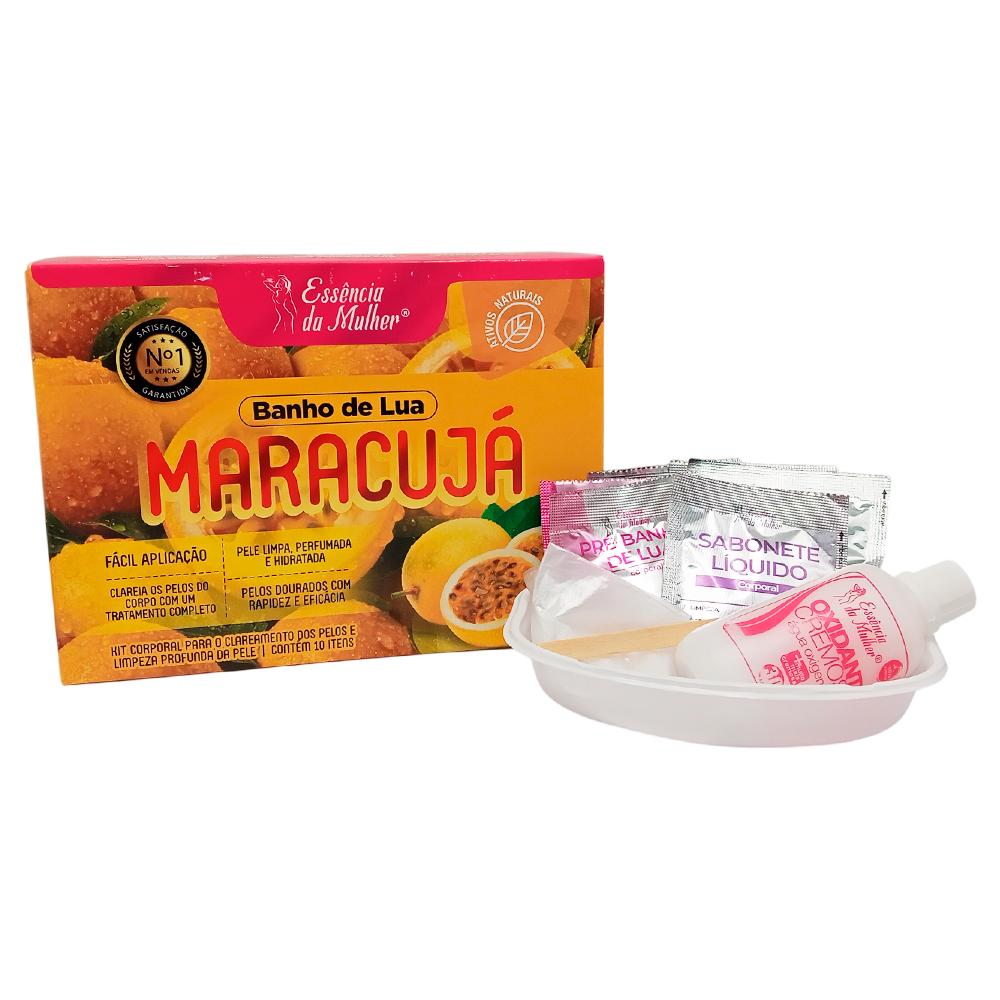 KIT BANHO DE LUA MARACUJA 10 ITENS ESSENCIADAMULHER
