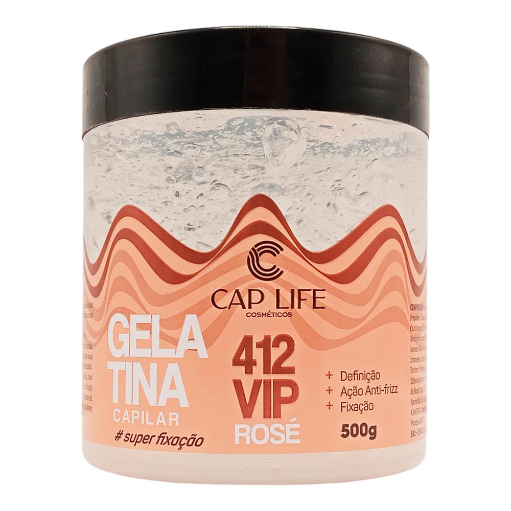 GELATINA CAPILAR 412 VIP ROSE 500G CAPLIFE