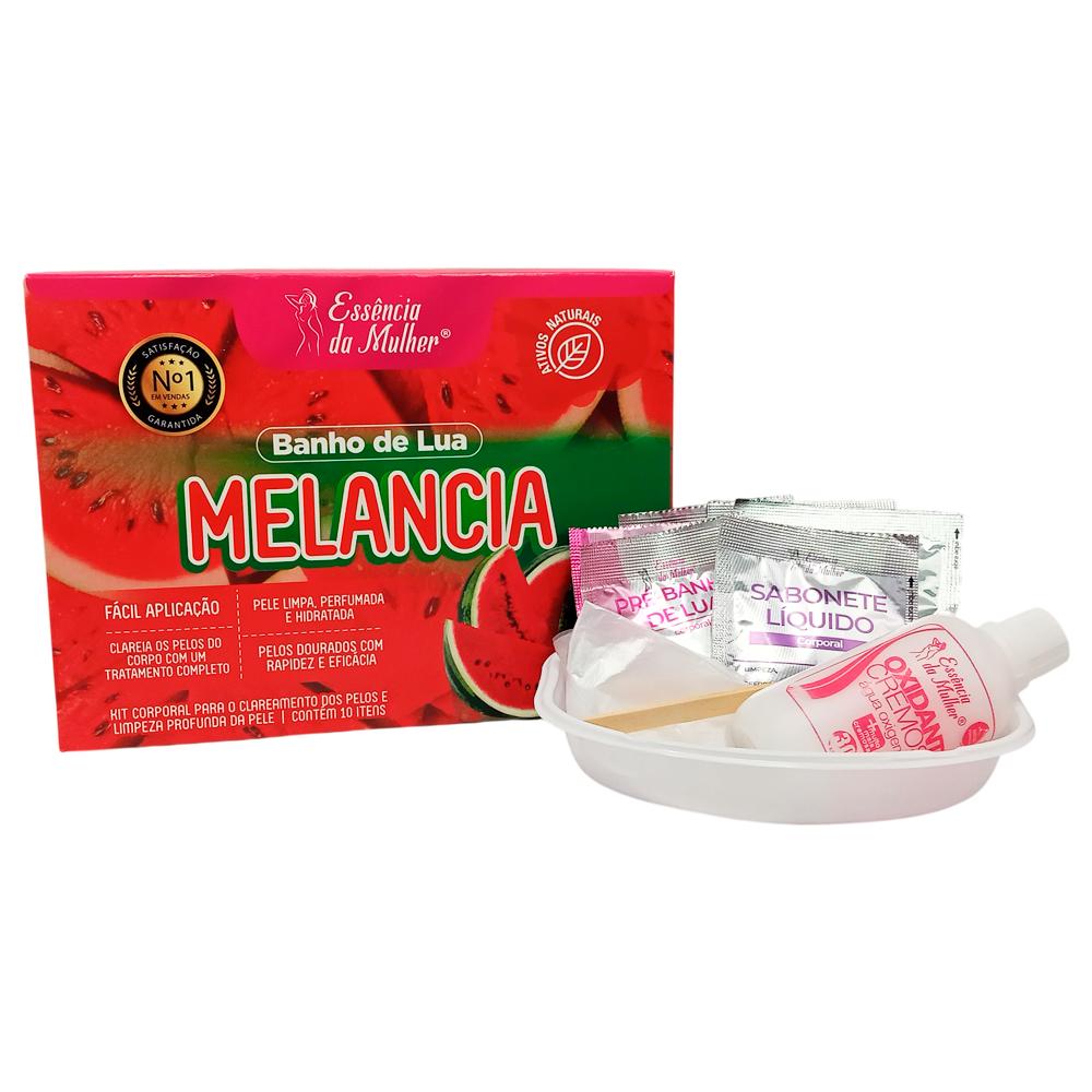 KIT BANHO DE LUA MELANCIA 10 ITENS ESSENCIADAMULHER