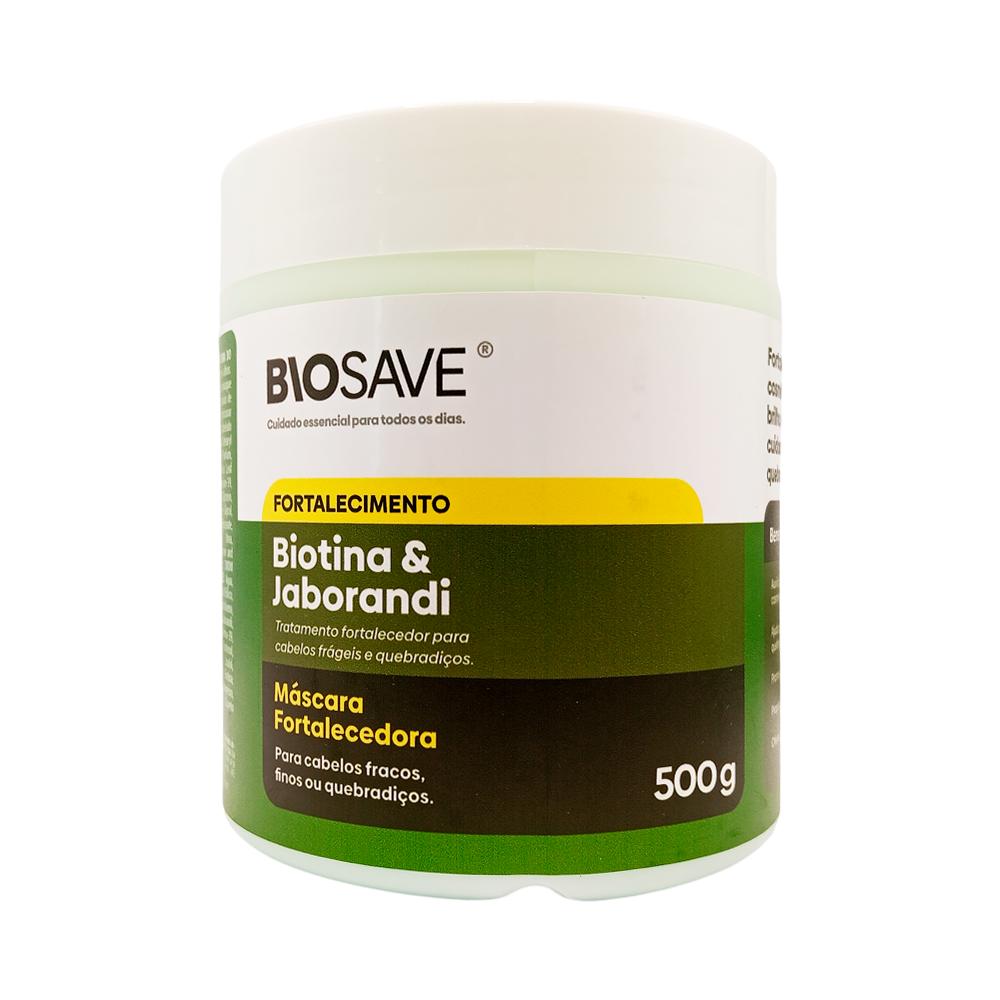 MASCARA FORTALECEDORA BIOTINA & JABORANDI 500G BIOSAVE 01424