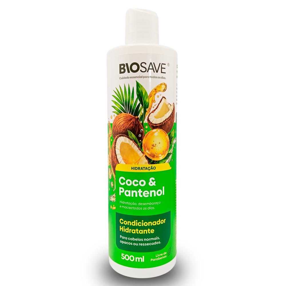 CONDICIONADOR HIDRATANTE COCO & PANTENOL 500ML BIOSAVE 01427