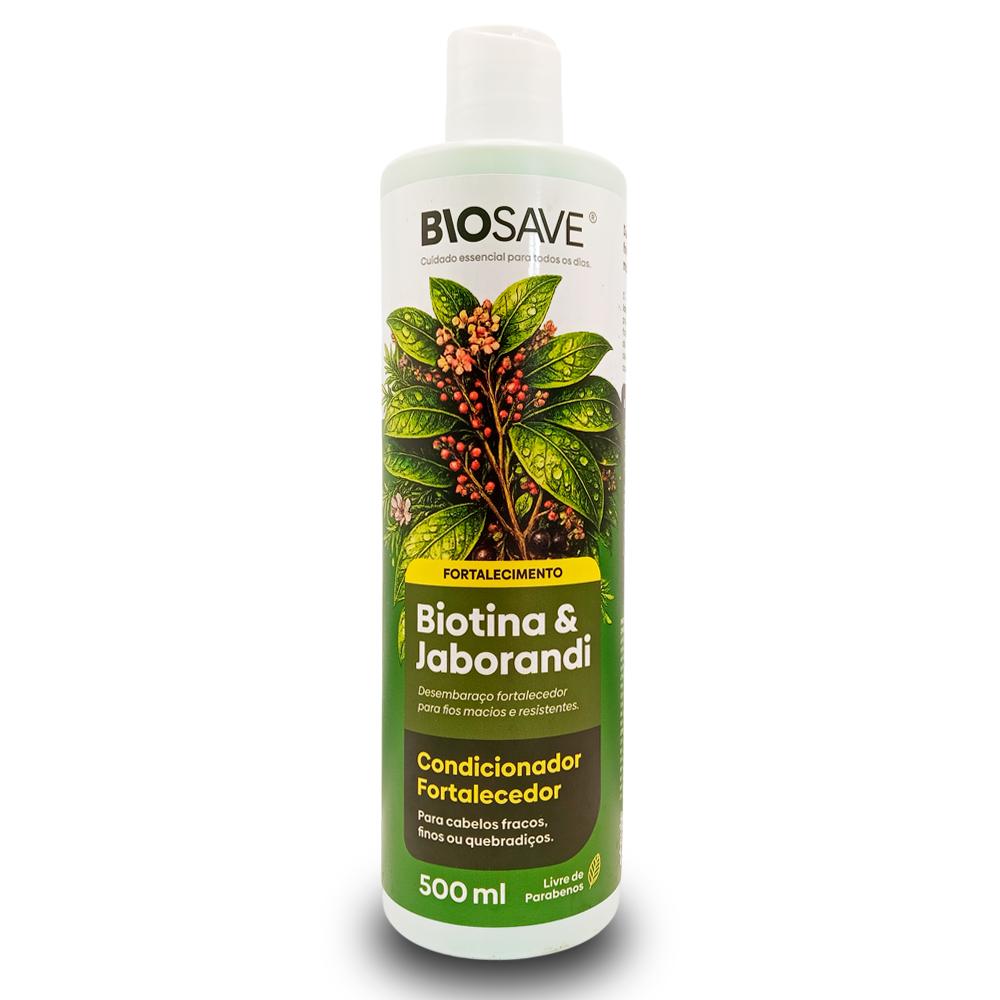 CONDICIONADOR FORTALECEDORA BIOTINA & JABORANDI 500ML BIOSAVE 01437