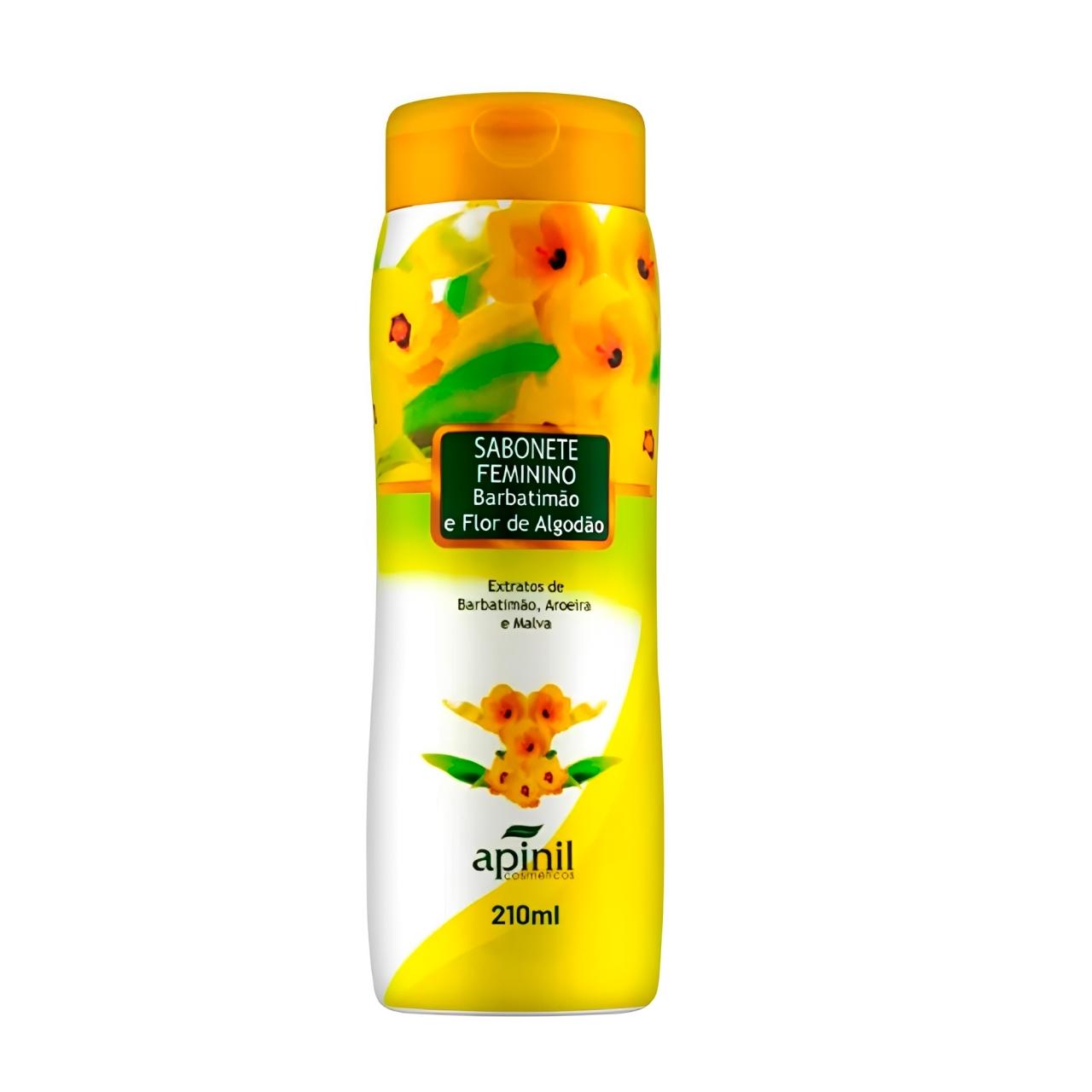 SABONETE INTIMO BARBATIMAO E FLOR DE ALGODAO 200ML APINIL AP466