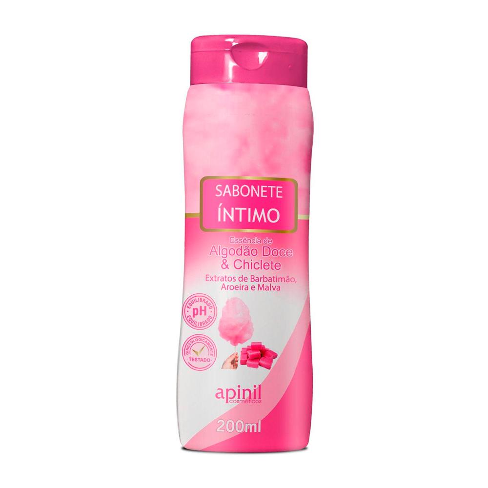 SABONETE INTIMO ALGODAO DOCE E CHICLETE 200ML APINIL AP464