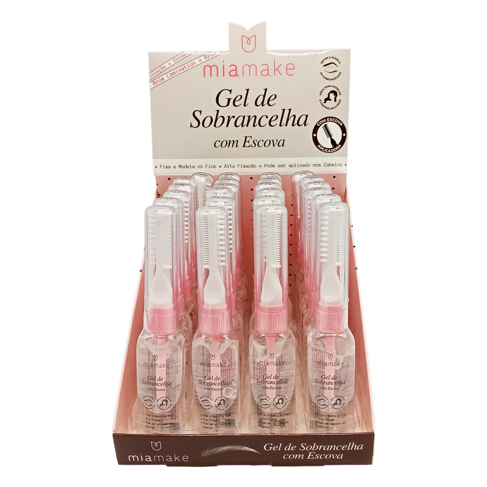 GEL DE SOBRANCELHA COM ESCOVA 24UN MIAMAKE 506