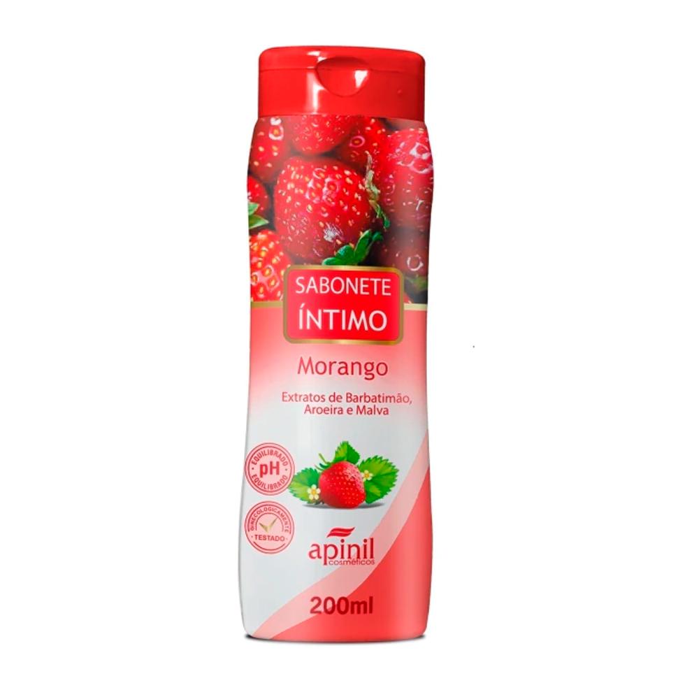SABONETE INTIMO MORANGO 200ML APINIL AP462