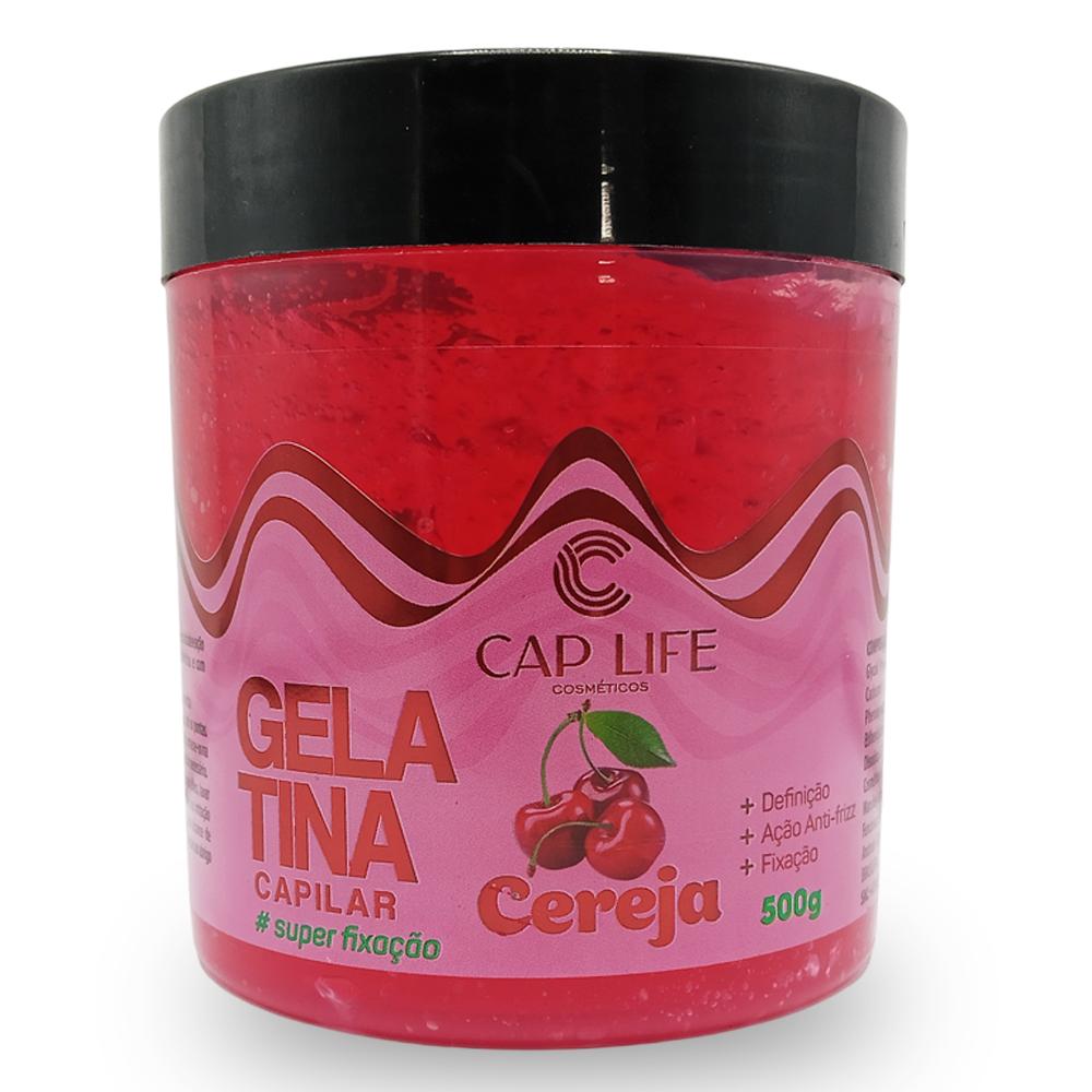GELATINA CAPILAR CEREJA 500G CAPLIFE