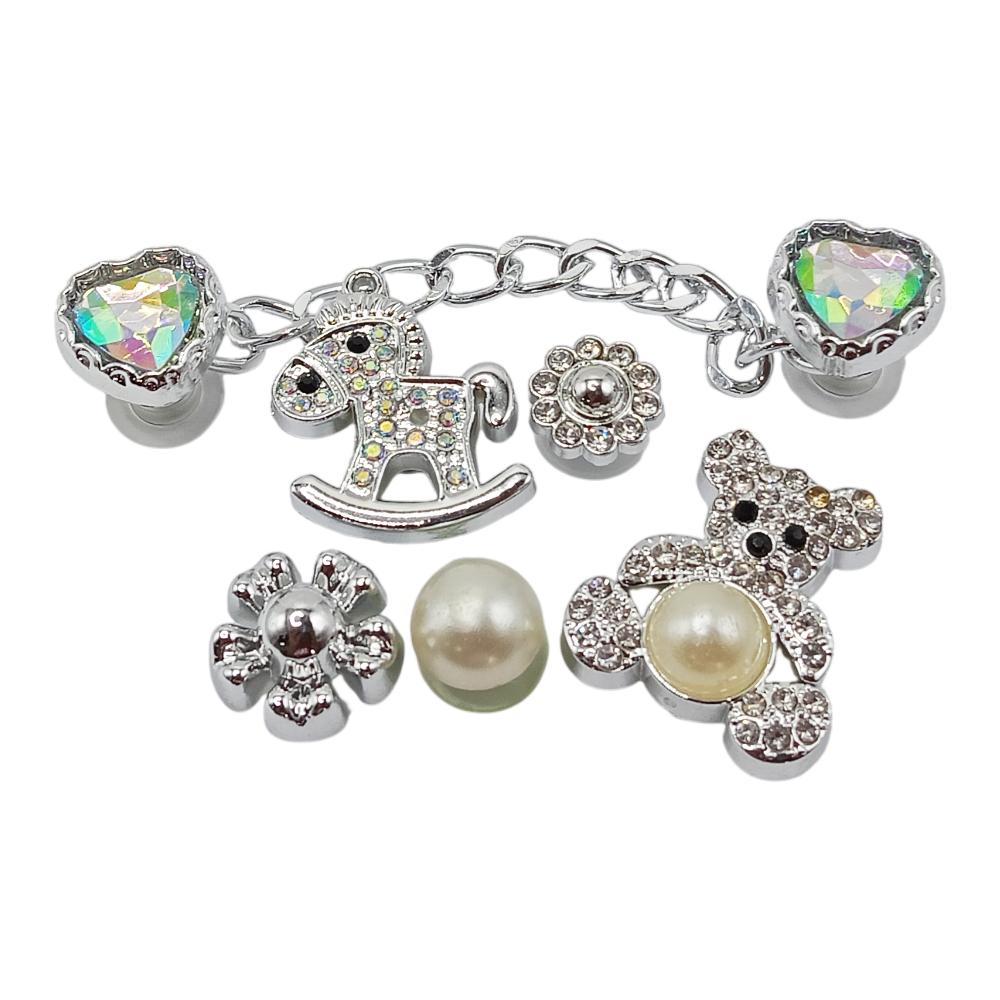 CHARMS CROCS URSO PRATA 12UN CHINA AB-DD-4