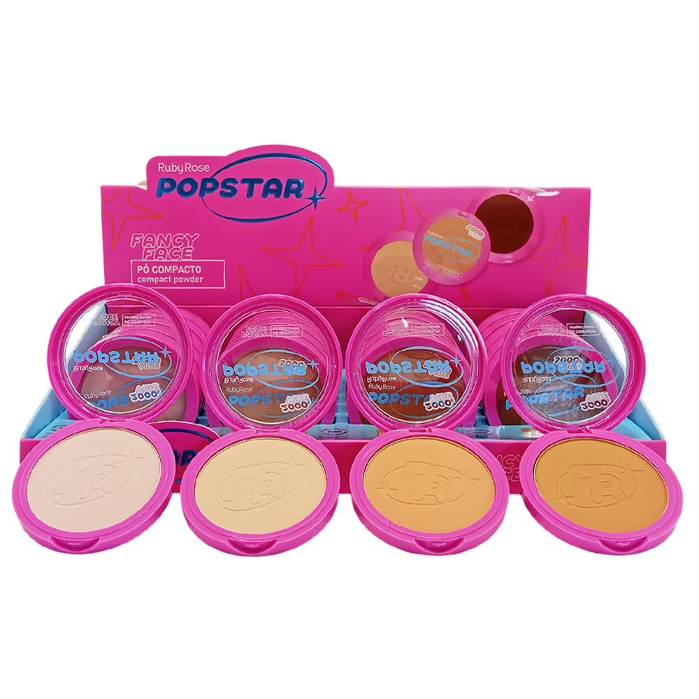 PO COMPACTO FACY FACE 24UN RUBYROSE HB- M406 G1