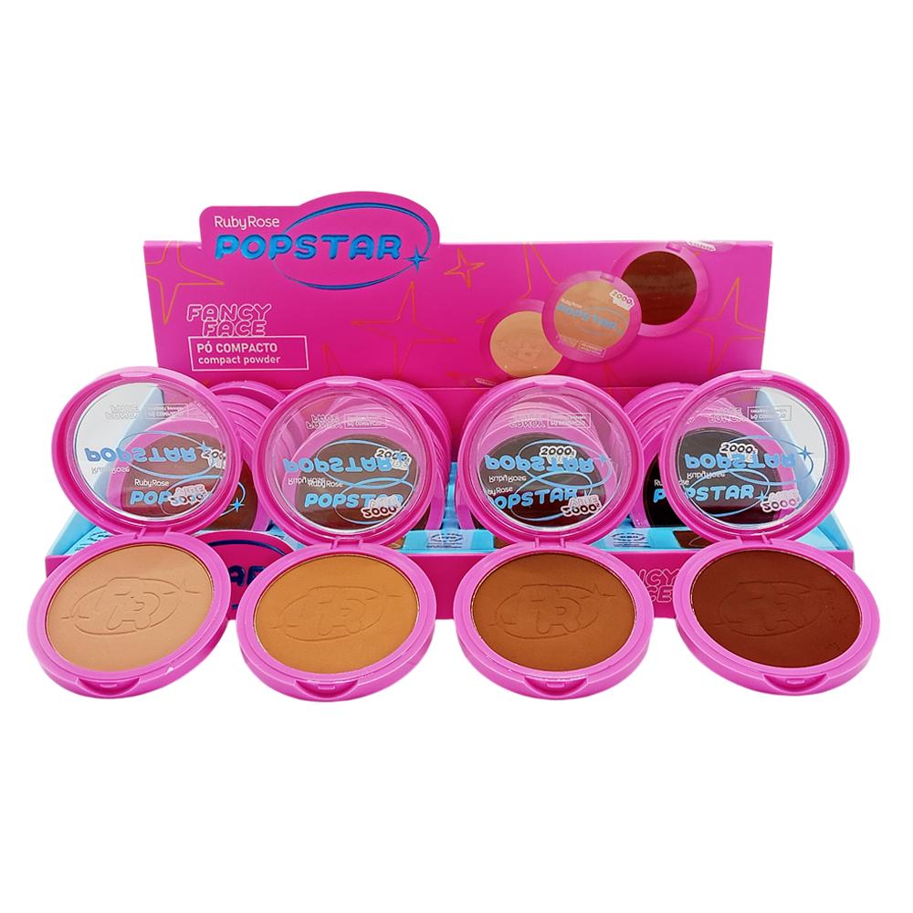 PO COMPACTO FACY FACE POPSTAR 24UN RUBYROSE HB-M406 G2