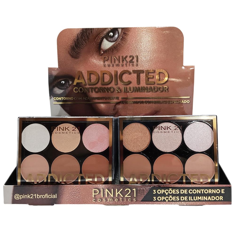 PALETA ILUMINADOR CONTORNO ADDICTED 24UN PINK21 CS3594