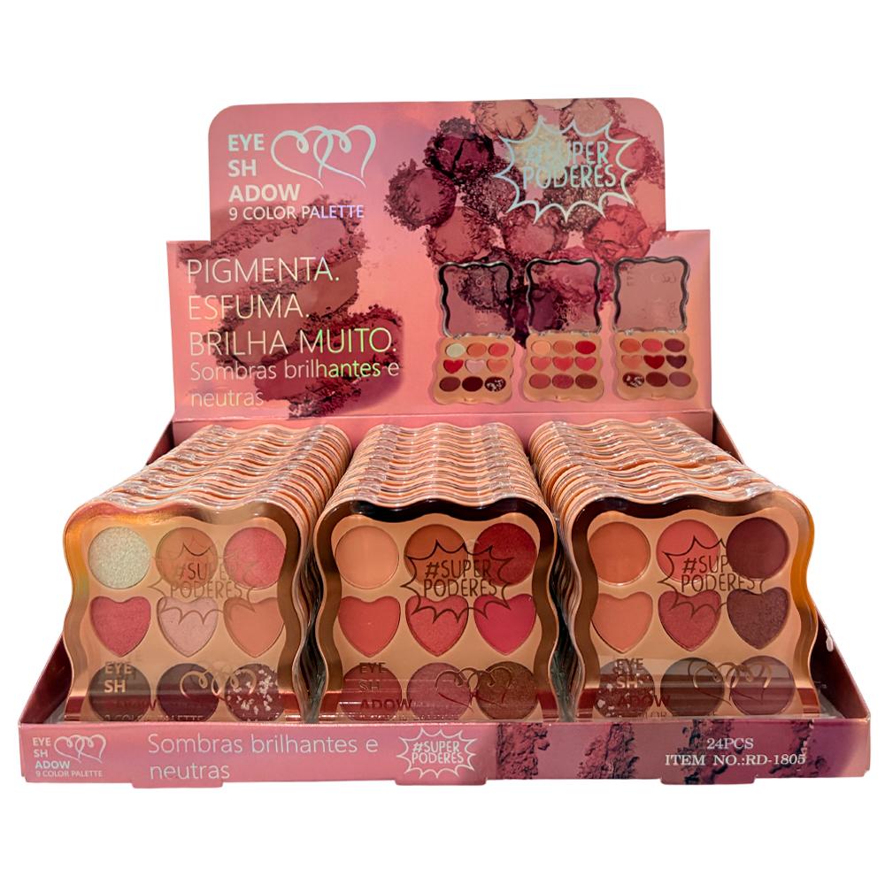 PALETA DE SOMBRAS EYE SHADOW 24UN SUPER PODERES RD-1805