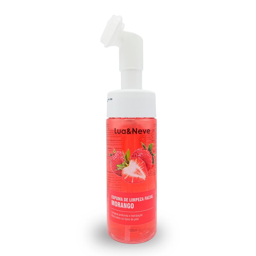 ESPUMA FACIAL CORACAO MORANGO 150ML LN5501011 LUAENEVE