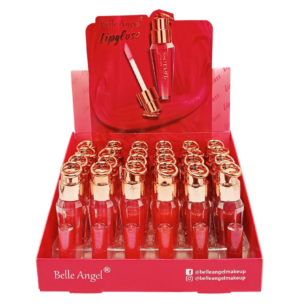 LIP GLOSS SIX COLORS 24UN BELLE ANGEL RB034