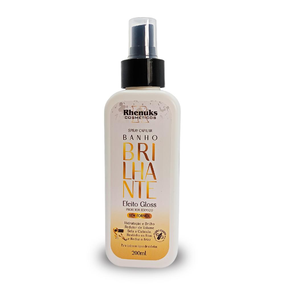 PROTETOR TERMICO CAPILAR BANHO DE BRILHANTE 200ML RHENUKS 069