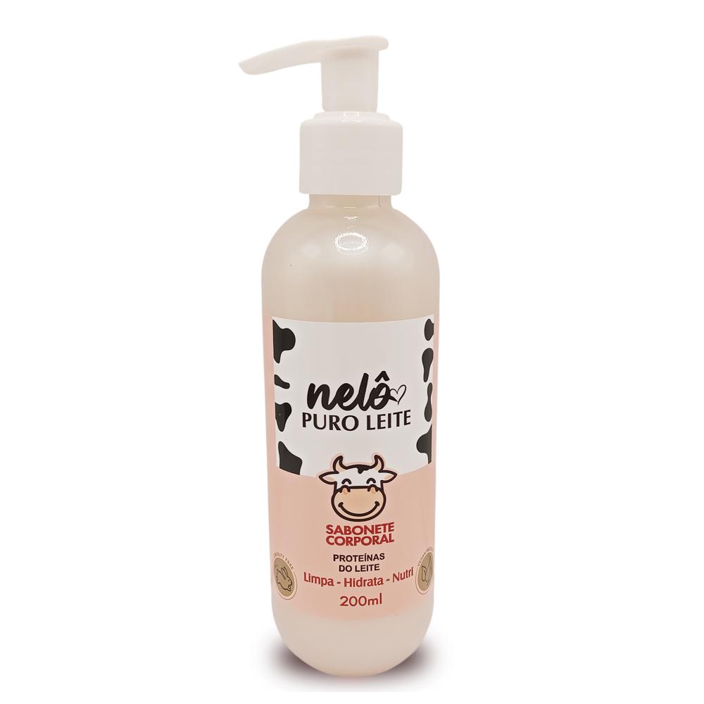 SABONETE CORPORAL PURO LEITE 200ML NELO NL-0080
