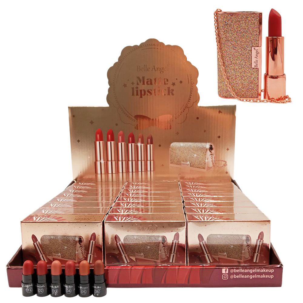 BATOM MATTE LIPSTICK BOLSINHA 24UN BELLE ANGEL RB061-2