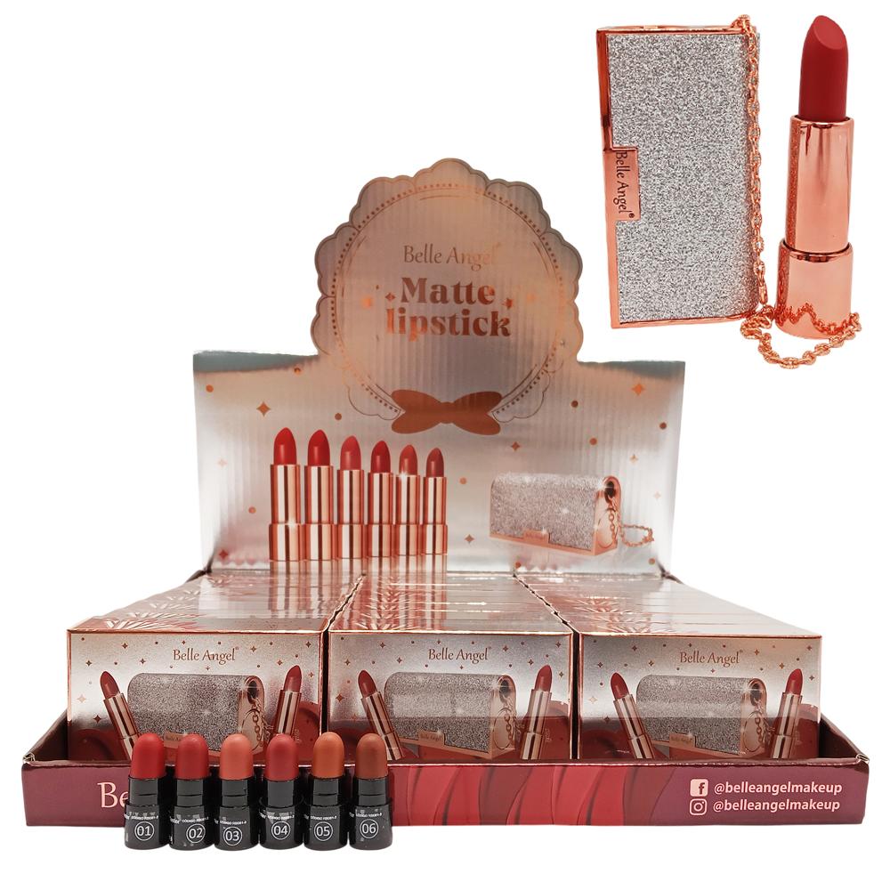 BATOM MATTE LIPSTICK BOLSINHA 24UN BELLE ANGEL RB061-3