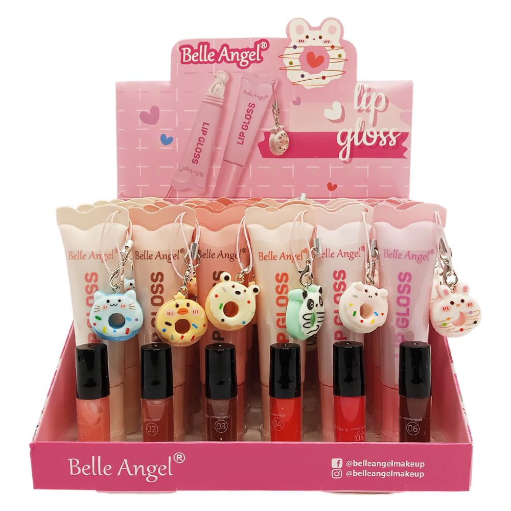 LIP GLOSS COM CHAVEIRO 24UN BELLE ANGEL RB057