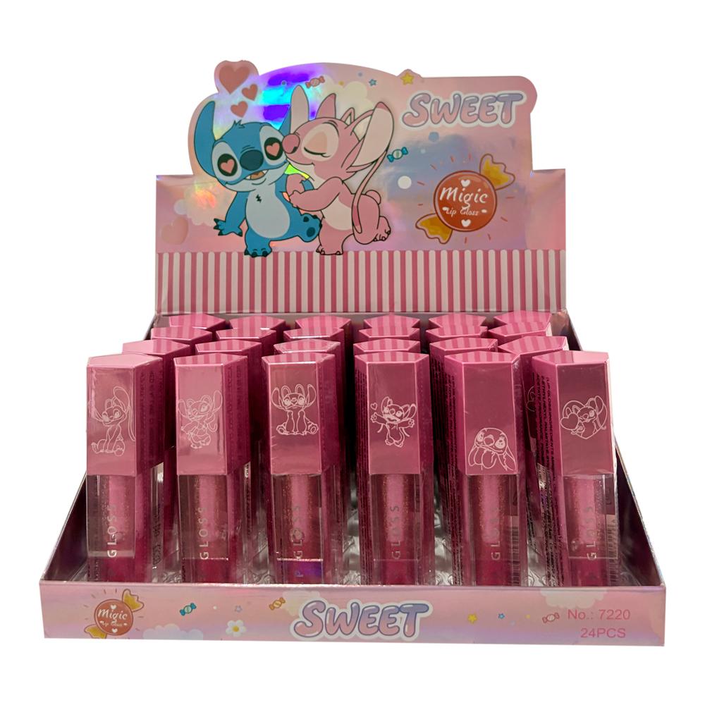 LIP GLOSS SWEET STITCH ROSA 24UN 7220