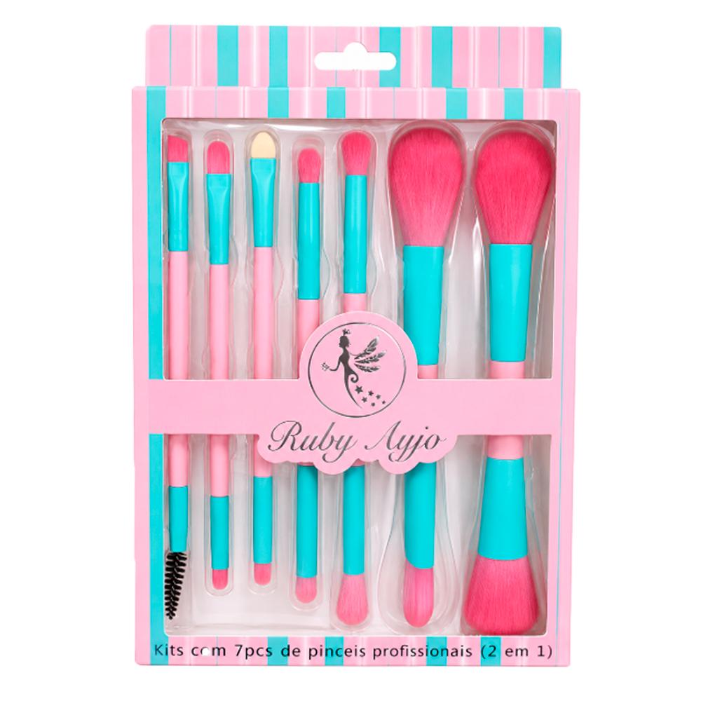 KIT PINCEL 7 PÇS 12UN RUBY ANJO RA-665-3