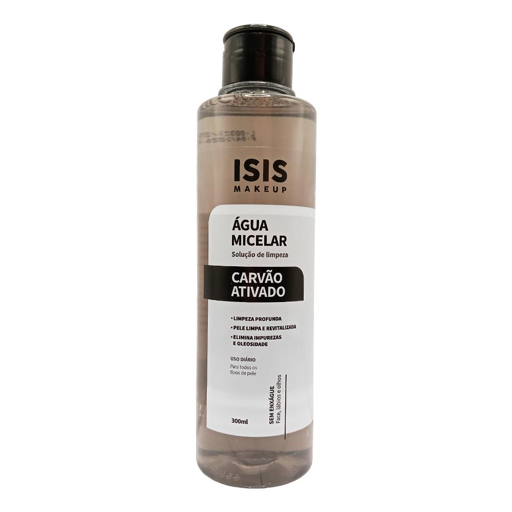 ÁGUA MICELAR CARVÃO ATIVADO 300ML  ISISMAKEUP IS057