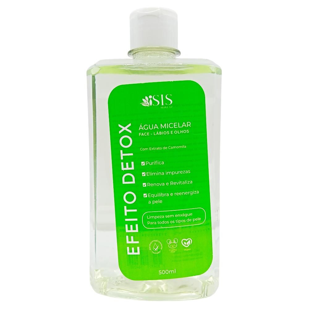 ÁGUA MICELAR EFEITO DETOX 500ML ISISMAKEUP IS1114