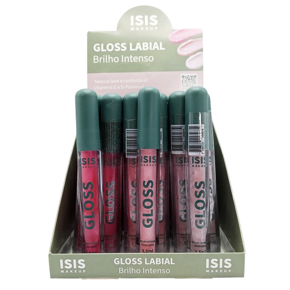LIP GLOSS BRILHO INTENSO 36UN ISISMAKEUP IS1143 A
