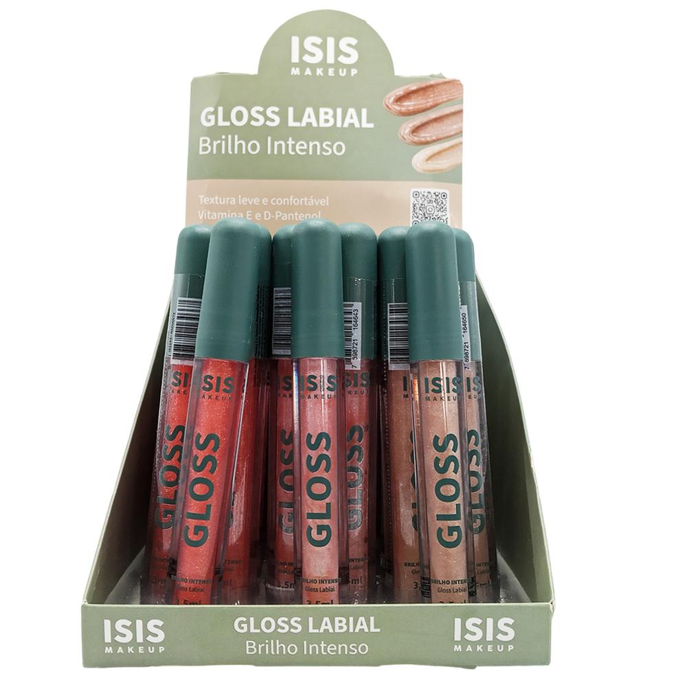 LIP GLOSS BRILHO INTENSO 36UN ISISMAKEUP IS1143 B