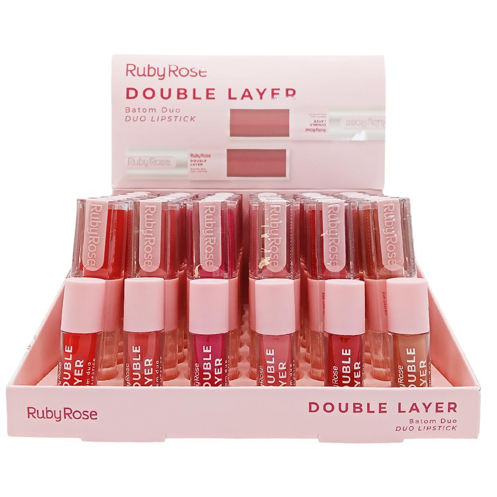 BATOM DUO LIPSTICK 36UN RUBYROSE HB-L6102 G1