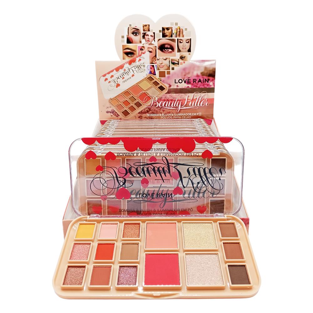 PALETA 3 EM 1 BEAUTY KILLER 12UN LOVERAIN LR-9814