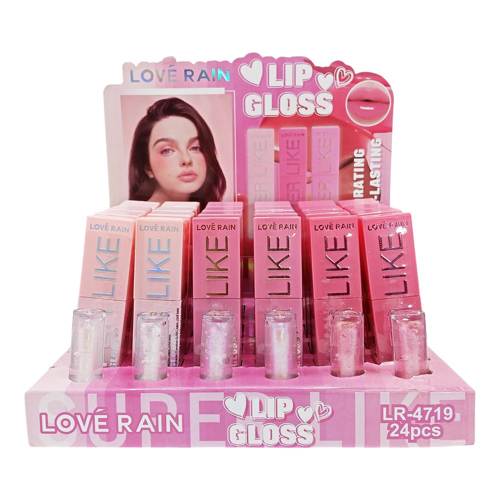 LIP GLOSS SUPER LIKE 24UN LR-4719 LOVE RAIN