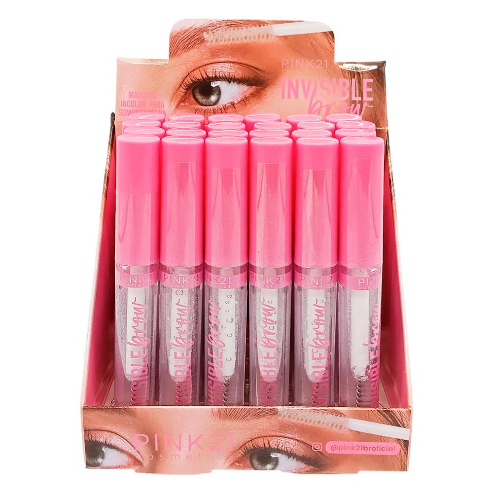 MASCARA INVISIBLE BROW PARA SOBRANCELHA 24UN PINK21 CS3658
