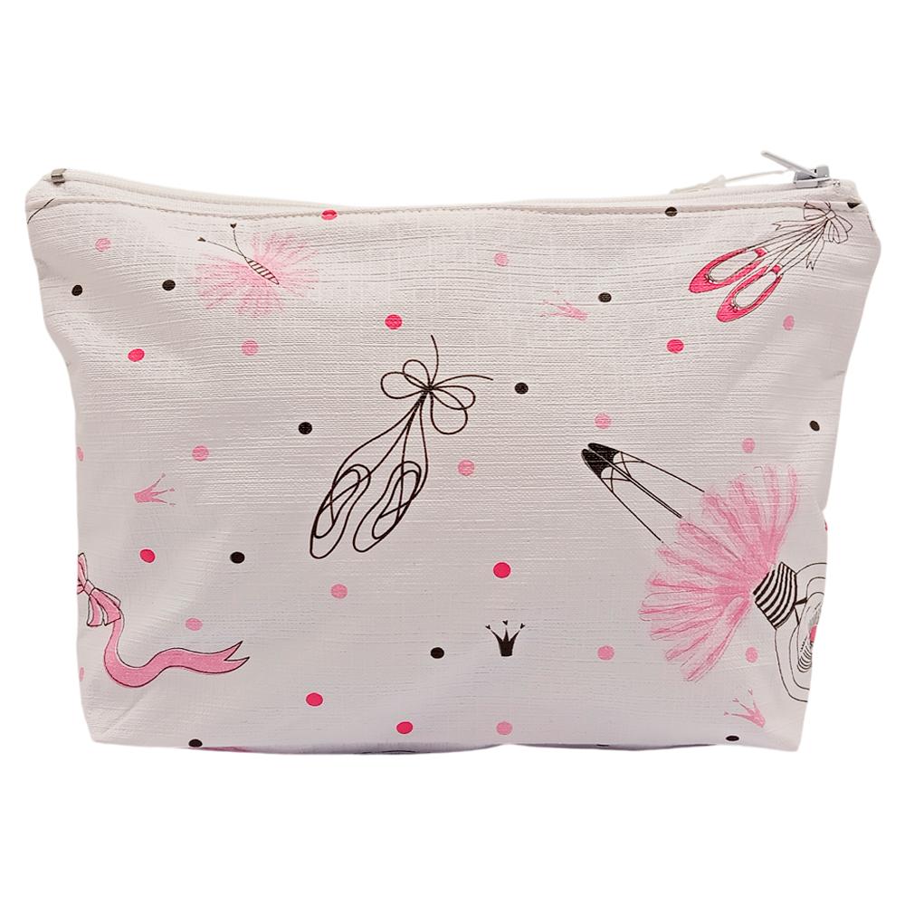NECESSAIRE QUADRADA BRANCA BAILARINAS 10UN ALIAH AL14