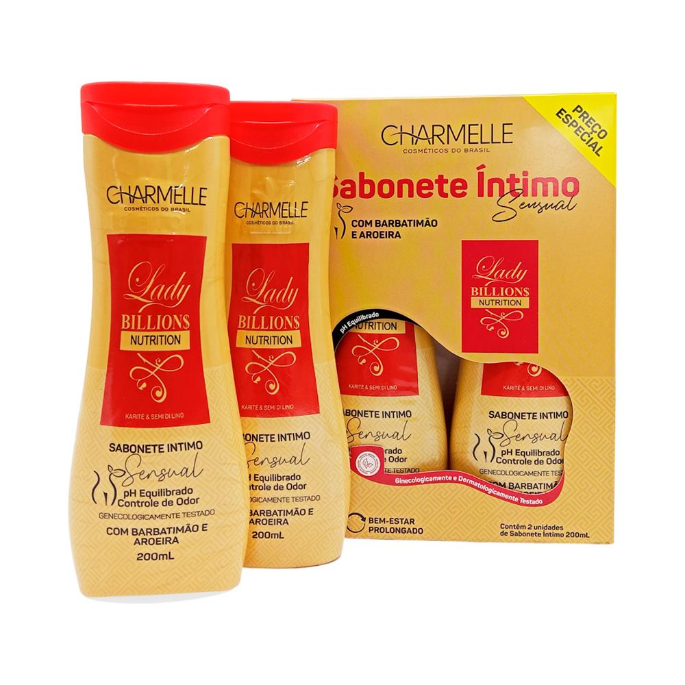 KIT 2 SABONETES INTIMO LADY BILLONS  CHARMELLE 2917