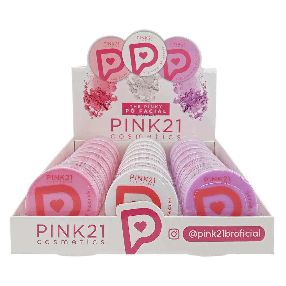 PO FACIAL COM ESPONJA 24UN PINK21 CS6553