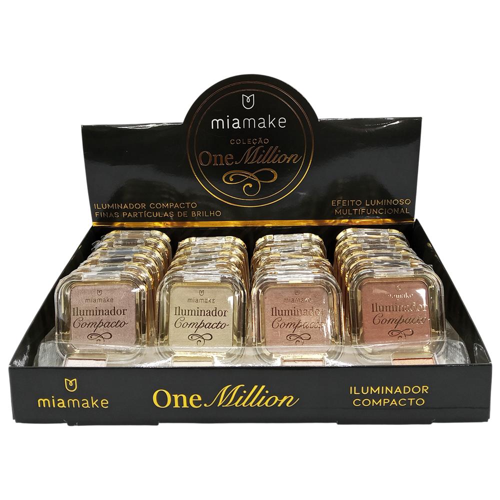 ILUMINADOR COMPACTO ONE MILLION 24UN MIAMAKE 627