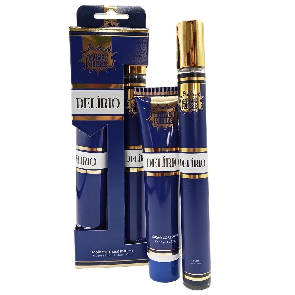 KIT LOÇÃO CORPORAL E PERFUME DELIRIO SUPERPODERES SPI1078-C