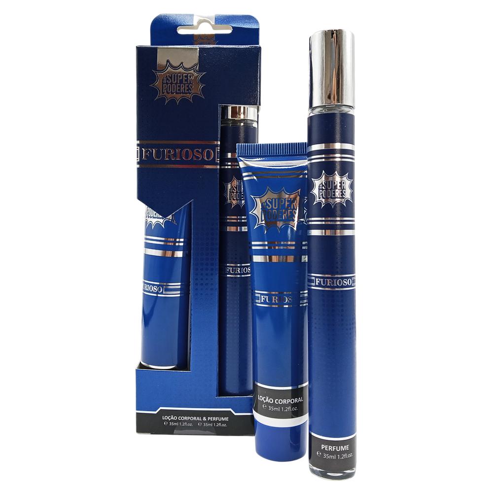 KIT LOÇÃO CORPORAL E PERFUME FURIOSO SUPERPODERES SPI1033-C
