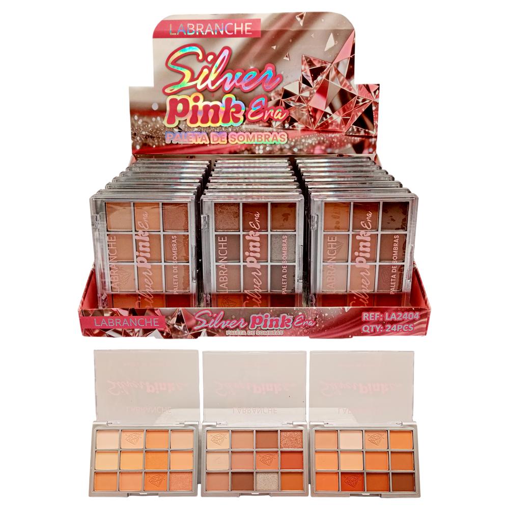 PALETA DE SOMBRAS SILVER PINK ERA 24UN LABRANCHE LA2404
