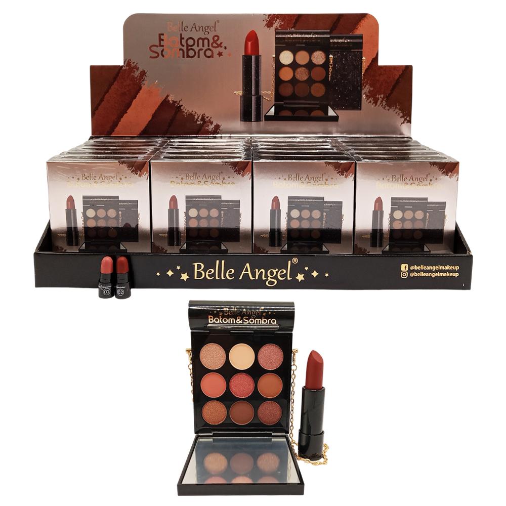 KIT BATOM E SOMBRA 24UN BELLE ANGEL RB066-1
