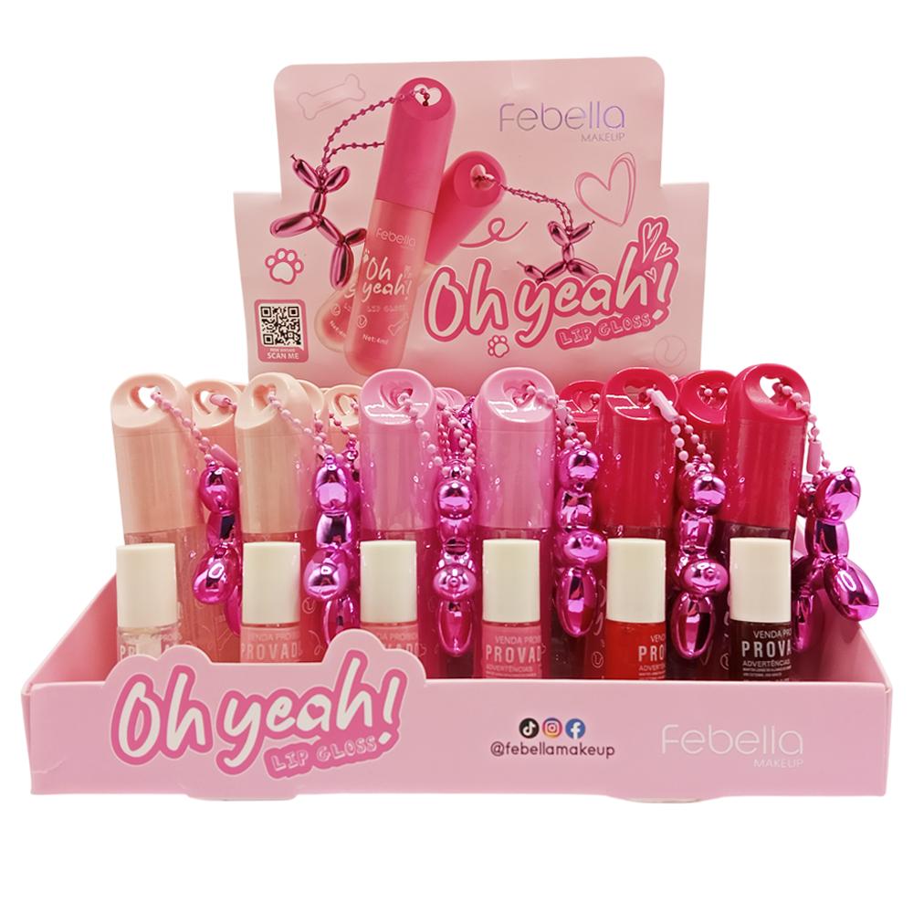 LIP GLOSS OH YEAH CHAVEIRO 3D 36UN FEBELLA LG40112