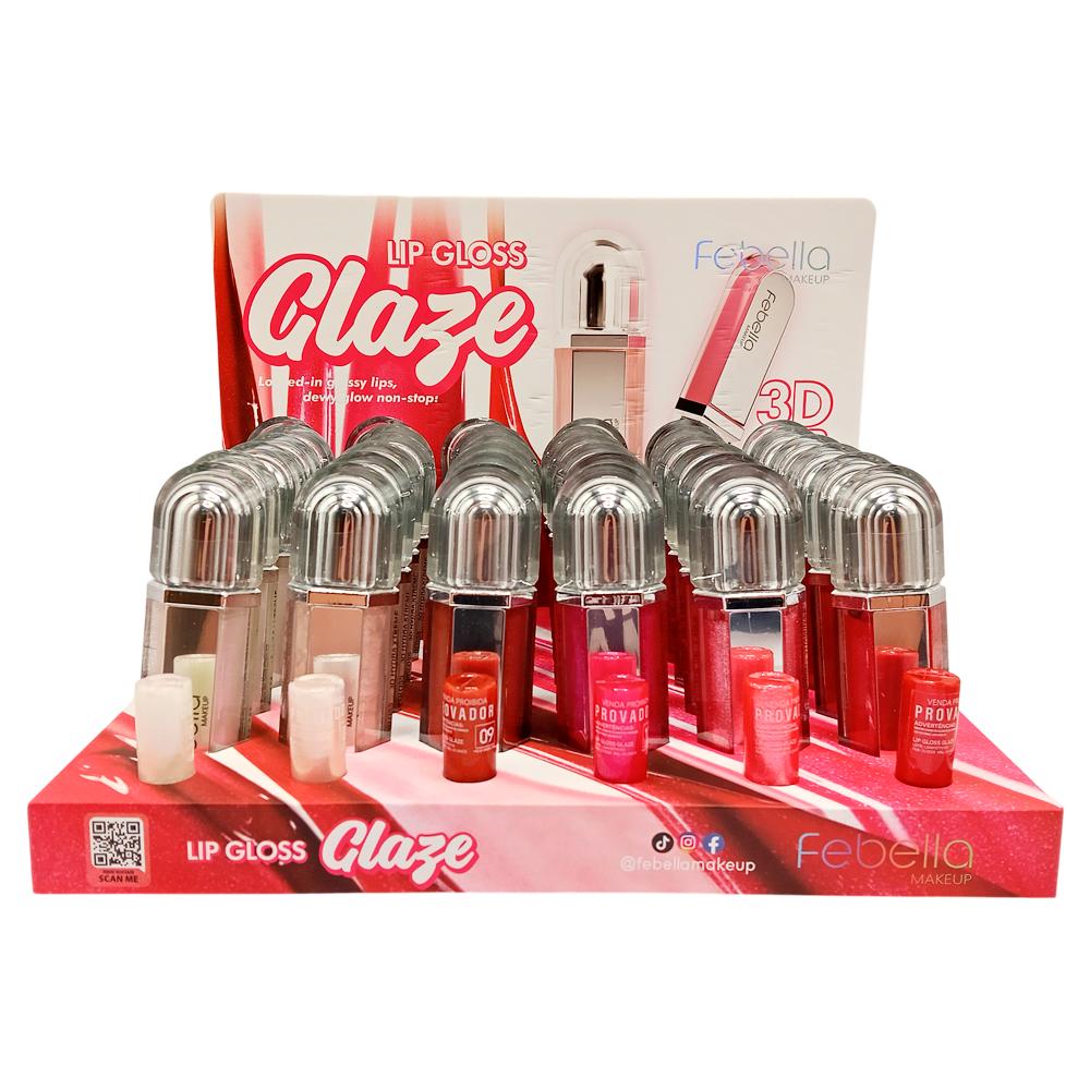 LIP GLOSS GLAZE 3D 36UN FEBELLA LG40157 B